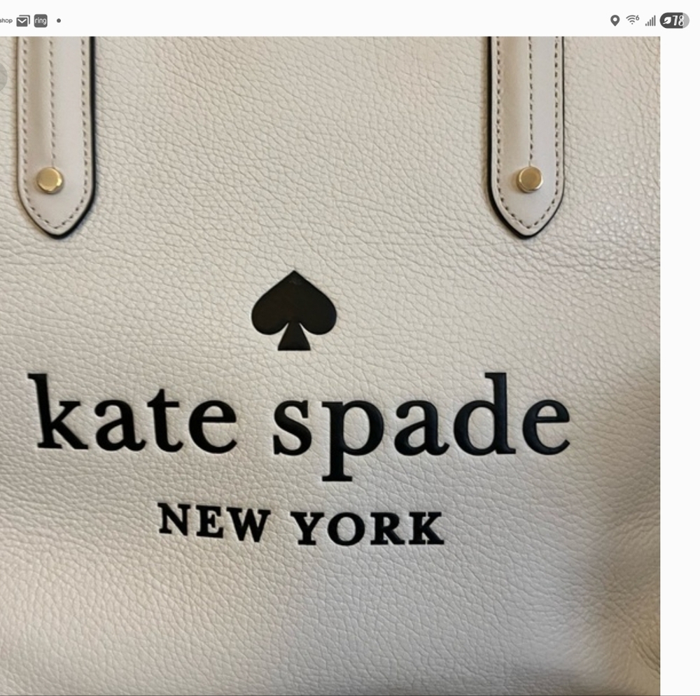 Kate Spade Ella Tote In Parchment NWOT - Picture 3 of 3